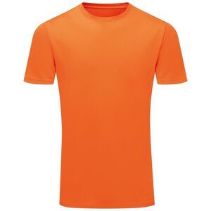 TriDri Mens Ion-Charge Textured Recycled T-Shirt / Orange